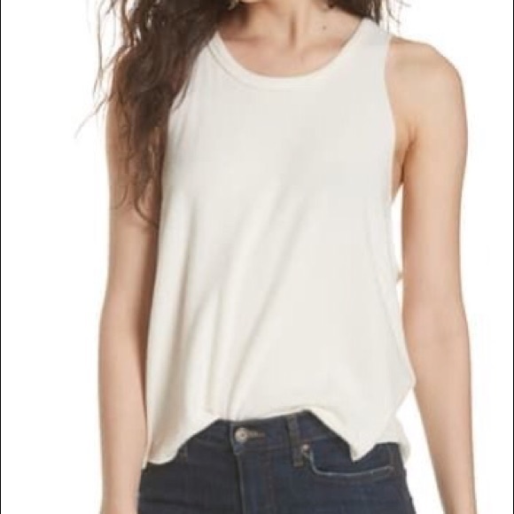 Free People Soft Cozy Swing Tank Ivory - M - Picture 9 of 16